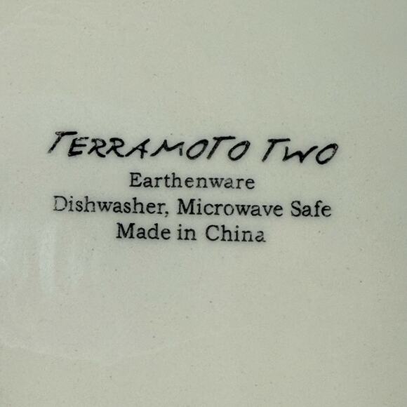 Terramoto Two Earthenware Cherry Vase Red White Kitchen Utensil Holder 7” - Picture 5 of 6